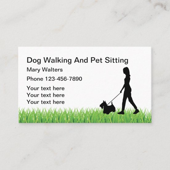 Dog Walking Business Cards & Profile Cards | Zazzle CA