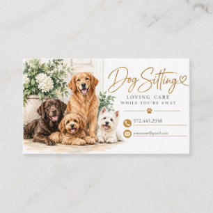 Dog Sitting Business Card