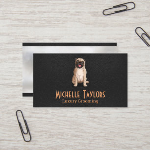 Dog Sitting   Grooming   Leather Business Card