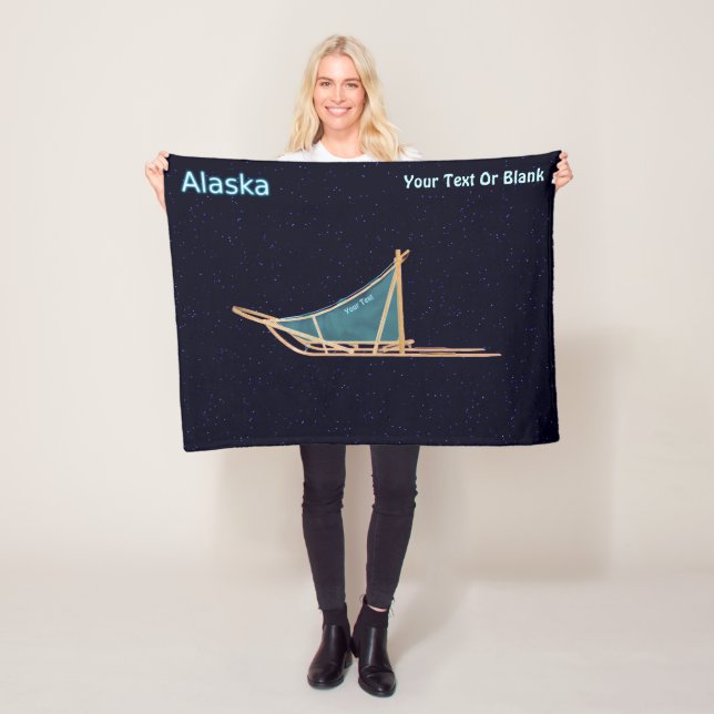 Dog Sled - Alaska Fleece Blanket (In Situ)