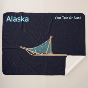 Dog Sled - Alaska Sherpa Blanket