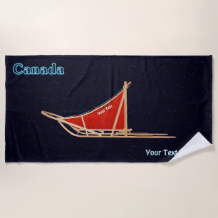 Dog Sled - Canada Beach Towel