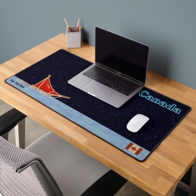 Dog Sled - Canada Desk Mat (Office 2)