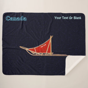 Dog Sled - Canada Sherpa Blanket