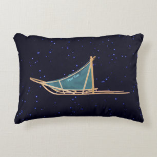 Dog Sled Decorative Pillow