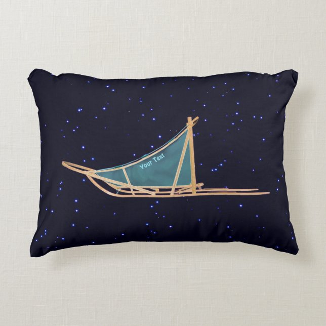 Dog Sled Decorative Pillow (Front)