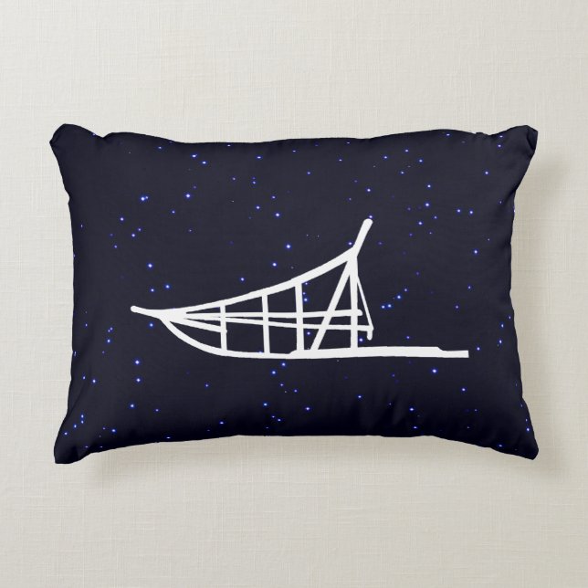 Dog Sled Decorative Pillow (Front)