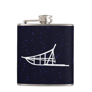 Dog Sled Hip Flask