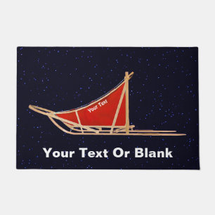 Dog Sled On Stars Doormat
