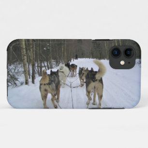 Dog Sledding in Quebec, Canada iPhone 11 Case