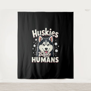 Dog Sledding Mushing Adventure Husky Team Winter   Tapestry