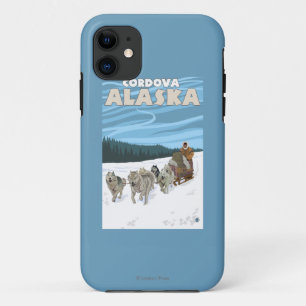 Dog Sledding Scene - Cordova, Alaska iPhone 11 Case