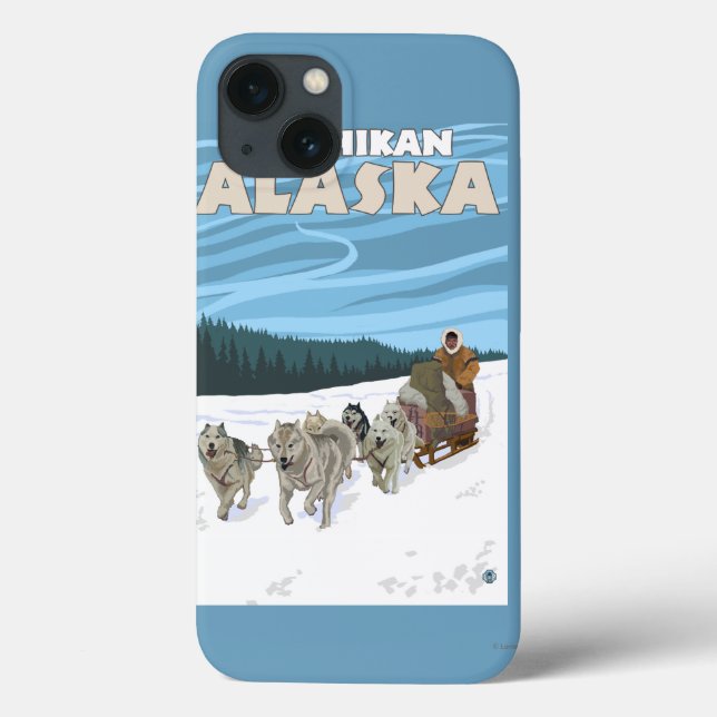 Dog Sledding Scene - Ketchikan, Alaska Case-Mate iPhone Case (Back)