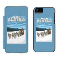Dog Sledding Scene - Yukon, Alaska