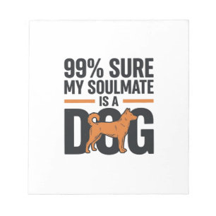 Dog Soulmate Funny Vintage Engraving T-Shirt Desig Notepad