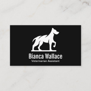 Dog Standing Logo Business Card