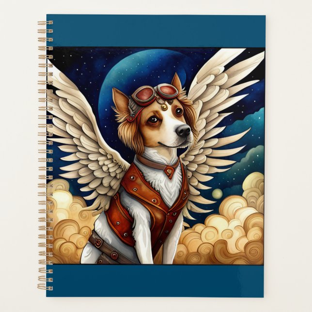 Dog steampunk wings planner (Front)