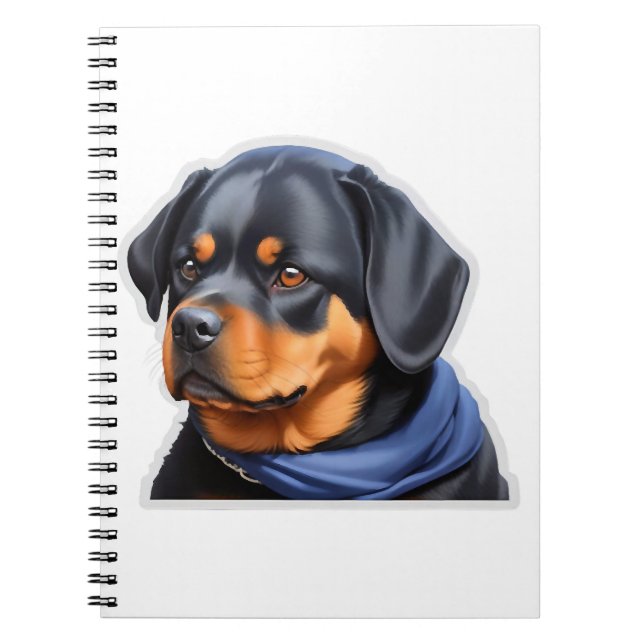 Dog Sticker  Notebook (Front)