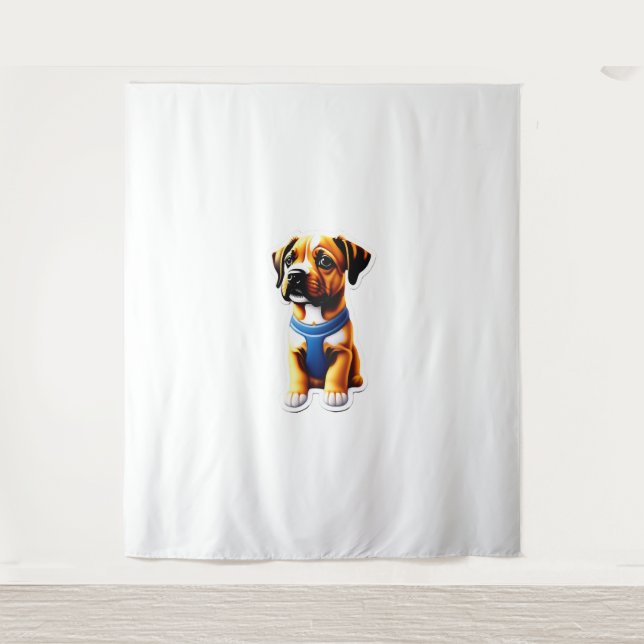 Dog sticker tapestry (Front)