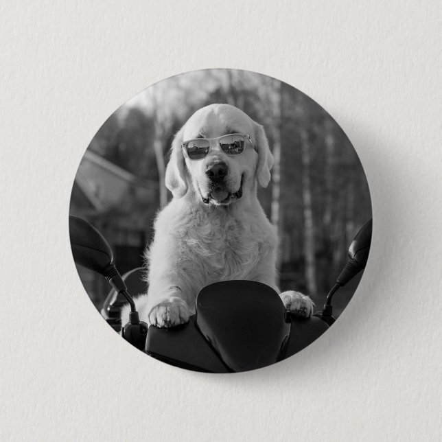 DOG STYLE 2 INCH ROUND BUTTON (Front)