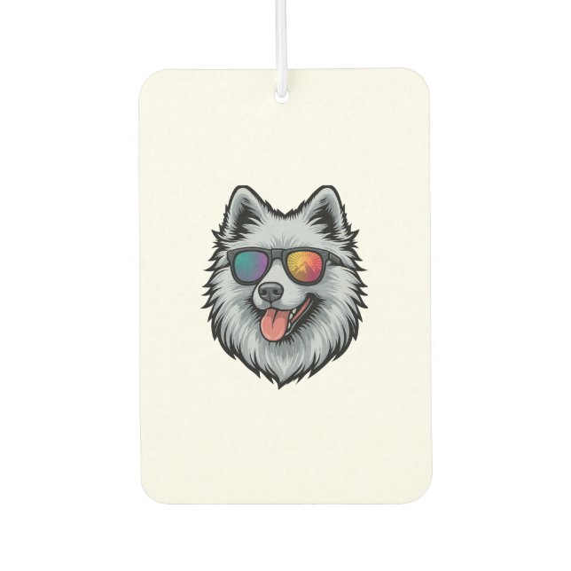 Dog Sunglasses Mountain Sunset Reflection Air Freshener (Front)