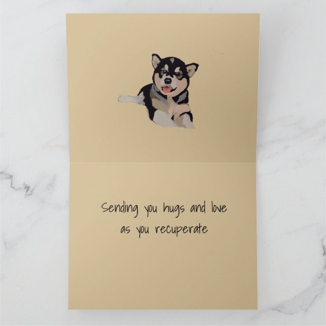 Dog Support Squad Get Well Soon Card (Inside)