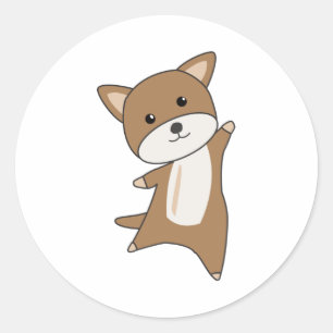 Dog Sweet Puppy Dogs Funny Animals Classic Round Sticker