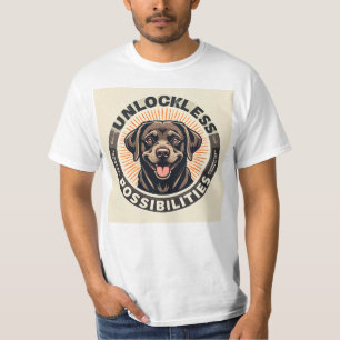 Dog Symbolizing Optimism and Endless Possibilities T-Shirt