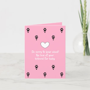 dog sympathy card by dalDesignNZ