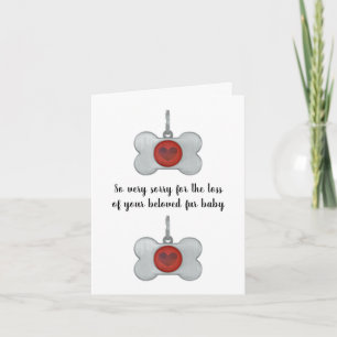 dog sympathy card by dalDesignNZ