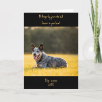 Dog Sympathy Card for Loss Memorial with photo