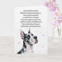 Dog Sympathy Great Dane Breed Spiritual Poem
