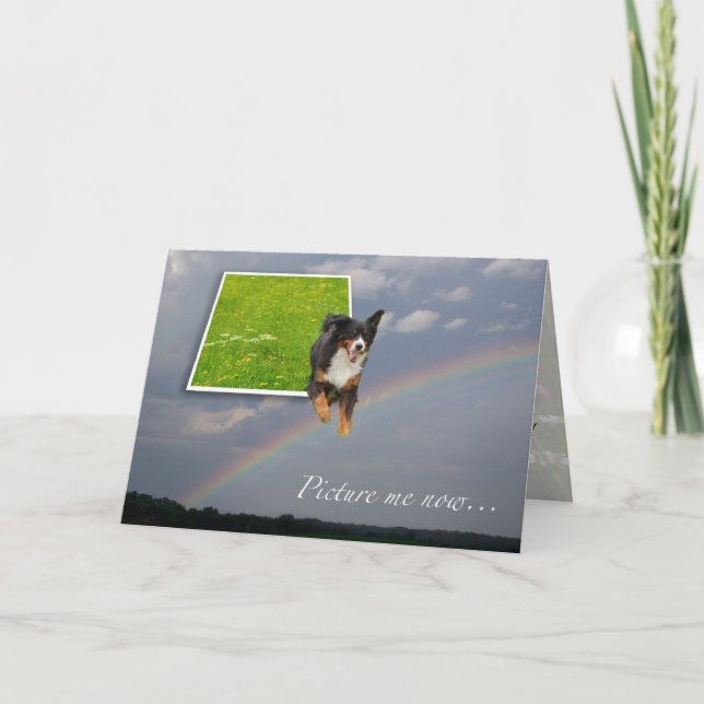 Dog sympathy Rainbow card (Front)