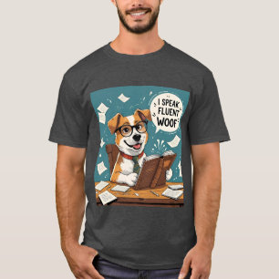 Dog T-Shirt – I Speak Fluent Woof – Pet Parent 