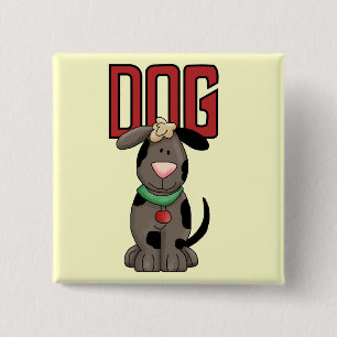 Dog T-shirts and Gifts 2 Inch Square Button