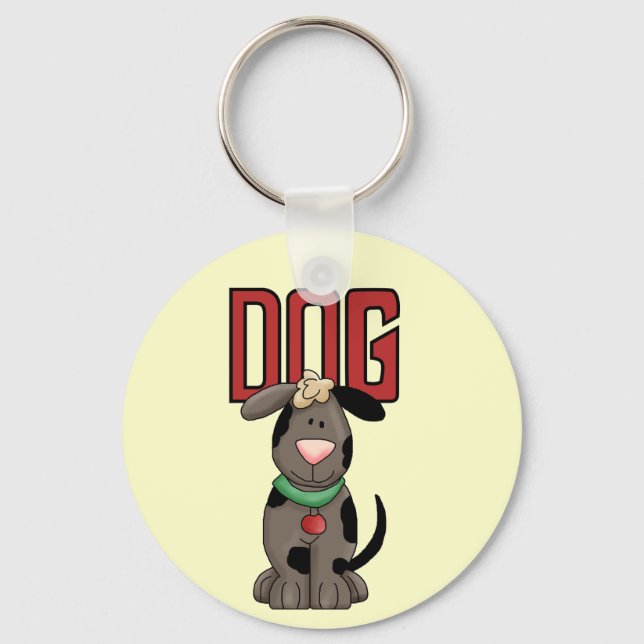 Dog T-shirts and Gifts Keychain (Front)