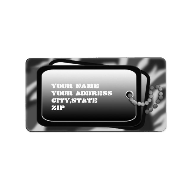 dog tag winter shadow (Front)