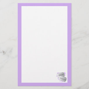 Dog Tags Army Fiancée Stationery