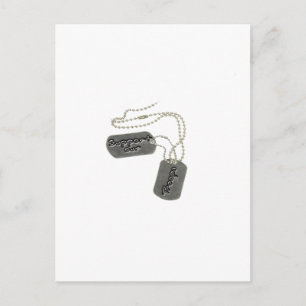 Dog Tags Postcard