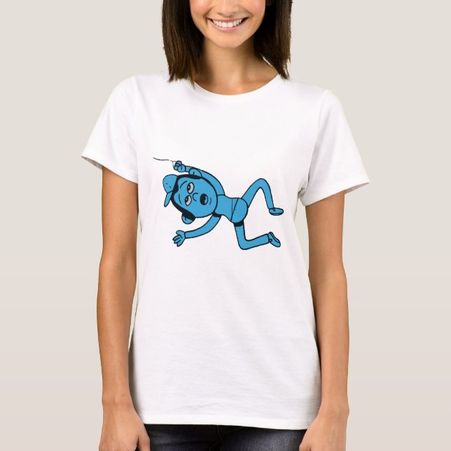 Dog Taking Man For Walk. T-Shirt (Front)