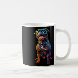 Dog Tattoos Pitbull Tattooed Colourful Tattooed Do Coffee Mug