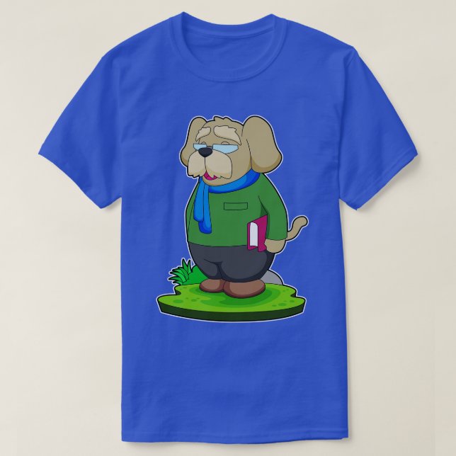 Dog Teacher Book T-Shirt (Design Front)
