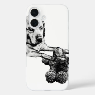 Dog & Teddy   Artistic Phone Case