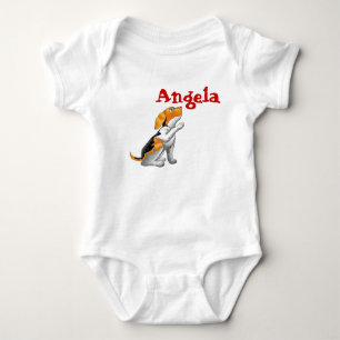 dog telescope baby bodysuit