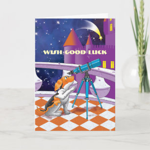 dog telescope card