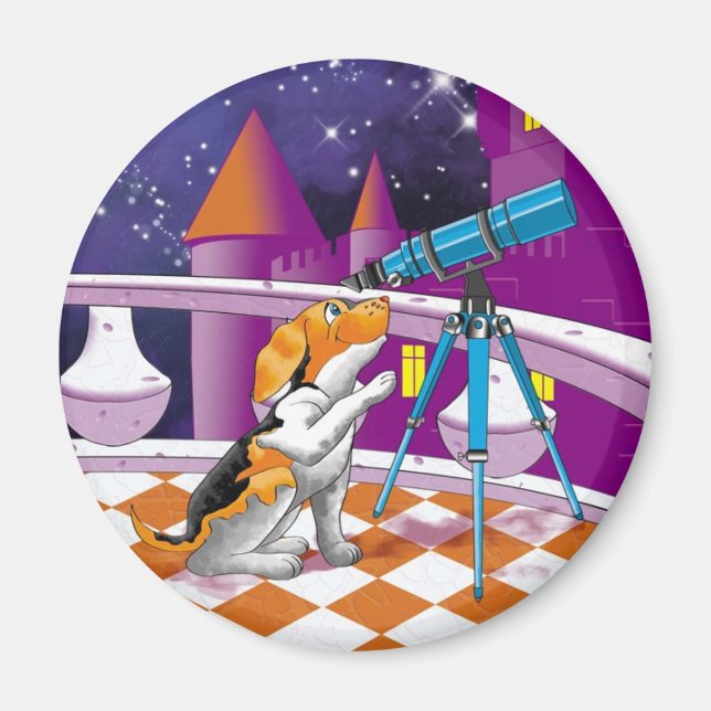 dog telescope magnet (Front)