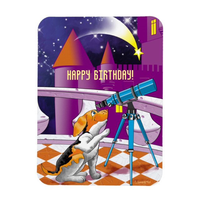 dog telescope magnet (Vertical)