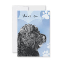 Dog Thank You Card Custom Birthday Party Occasion 