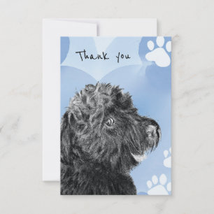 Dog Thank You Card Custom Birthday Party Occasion 