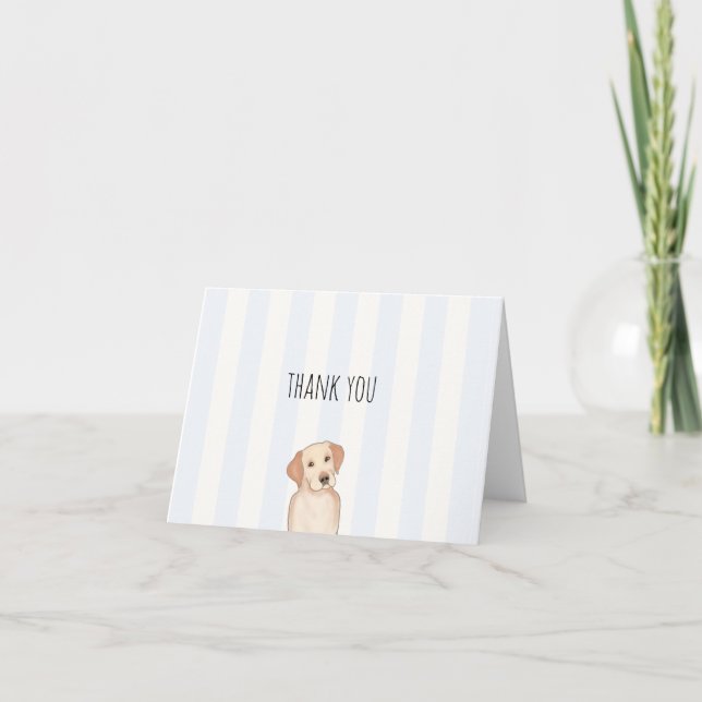 Dog Thank You Card - Let's Pawty Collection (Front)